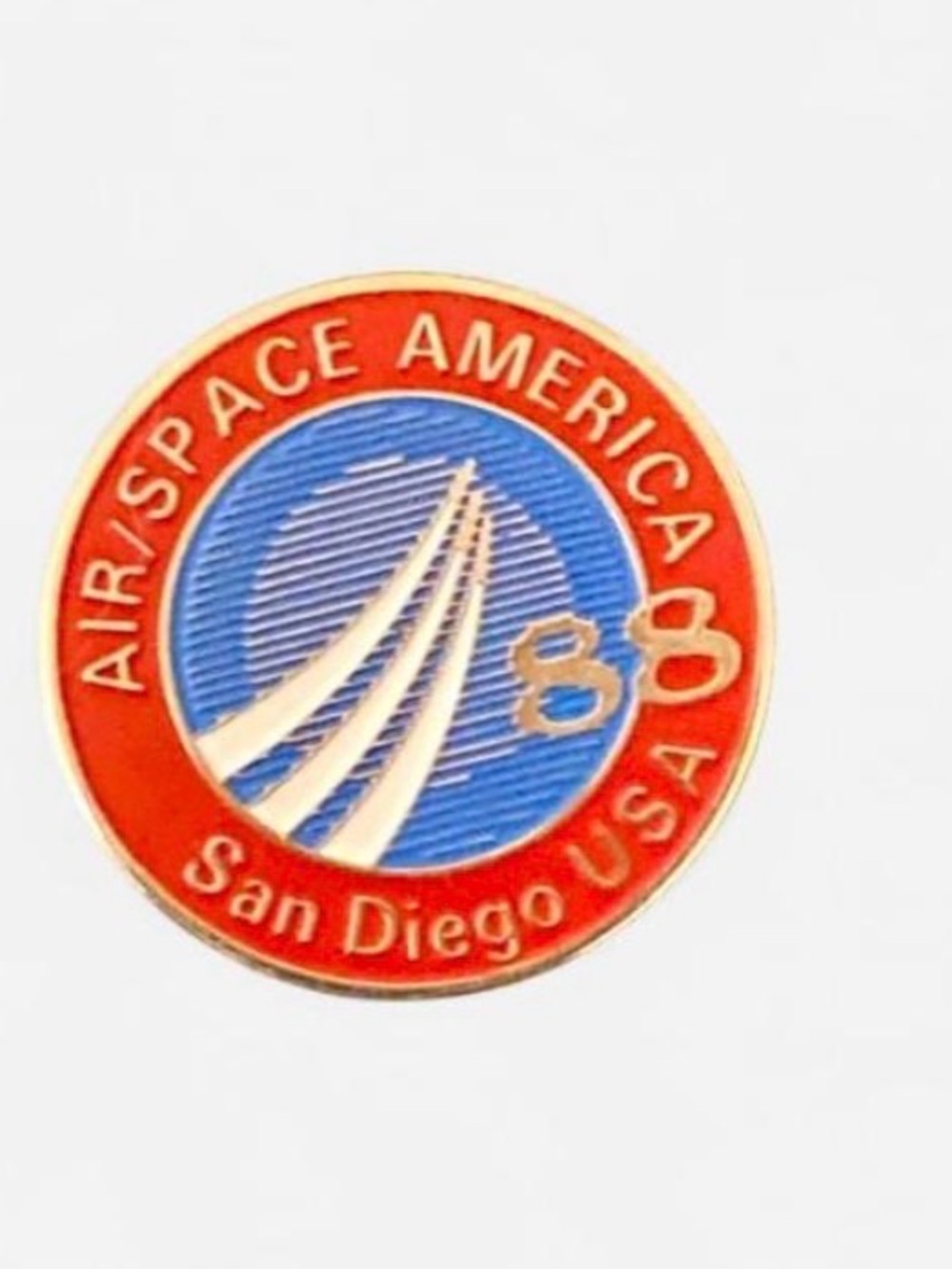 1988 Air/Space America San Diego USA Enamel Pin